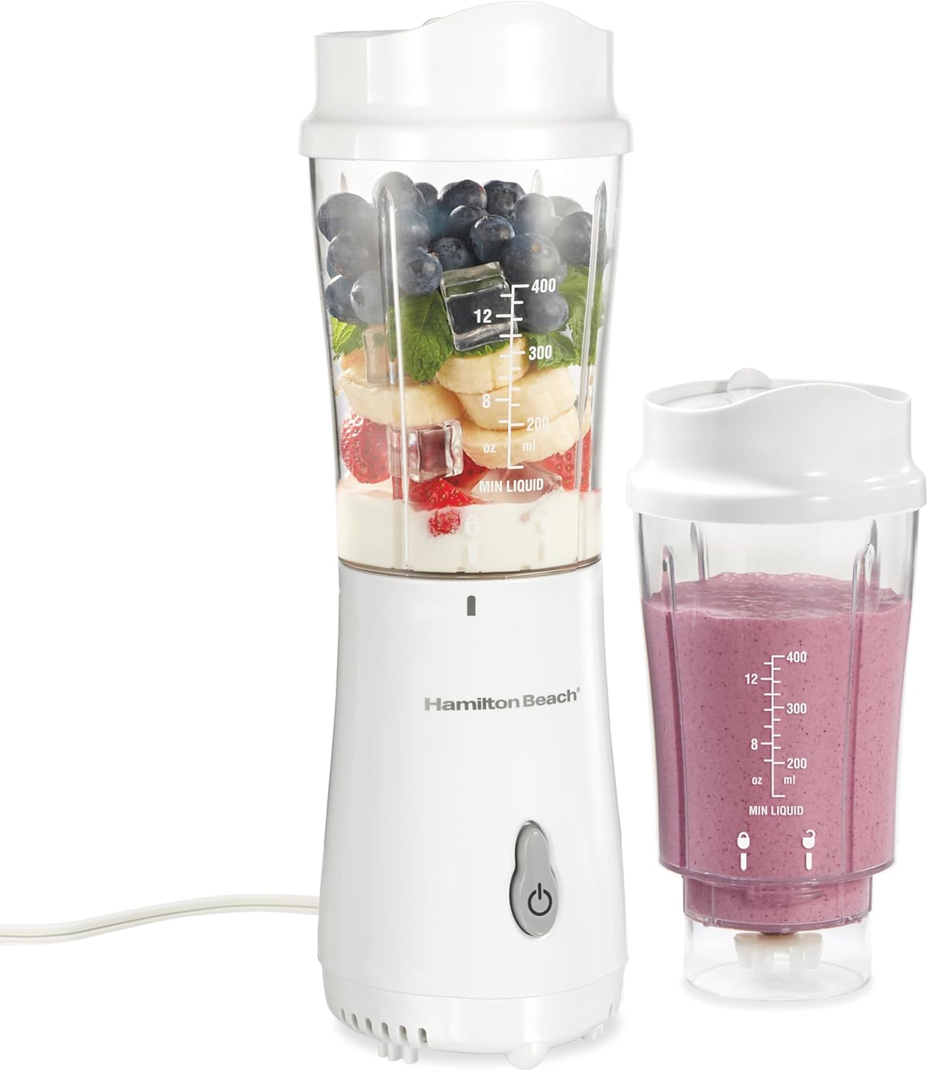 Hamilton Beach single-serve personal blender for small kitchens and basic smoothies