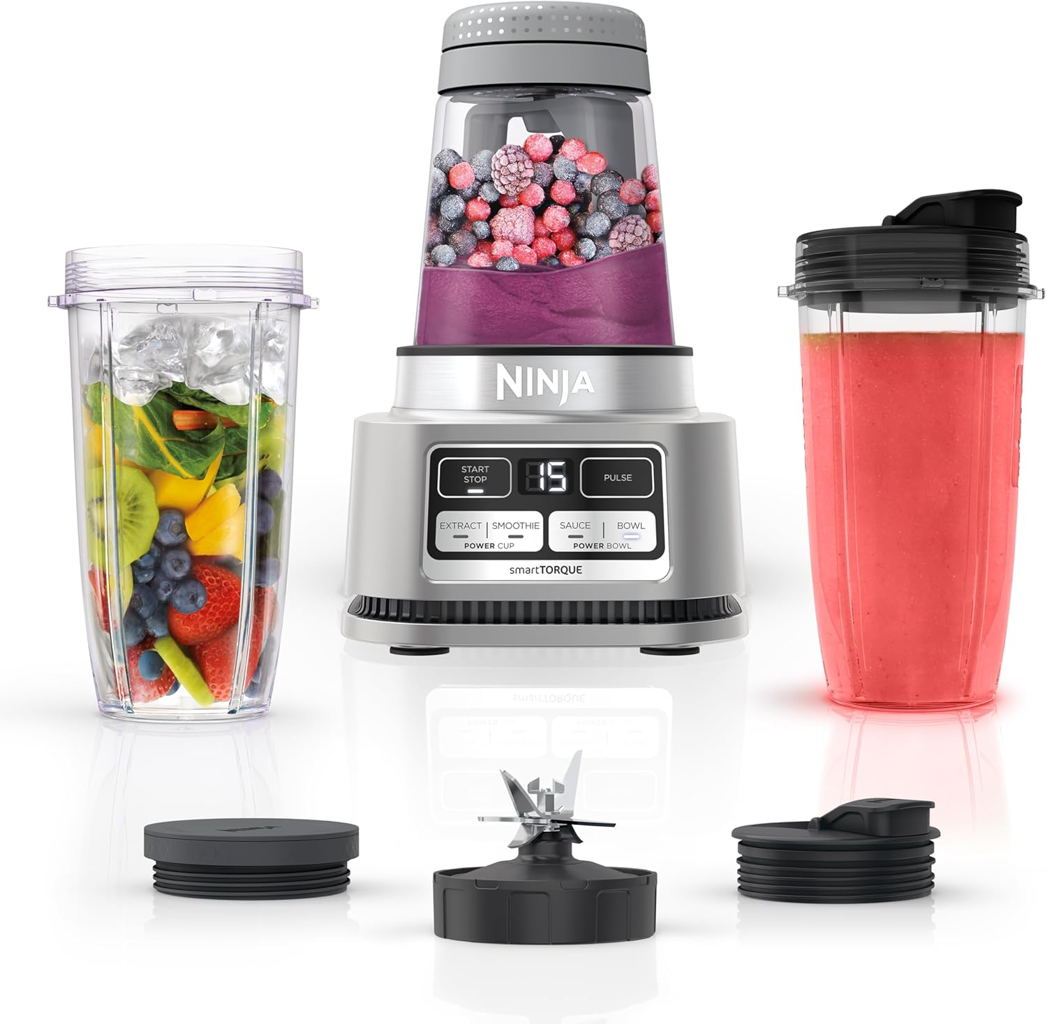 Ninja SS101 smoothie bowl maker for thick smoothies in a compact small-kitchen setup