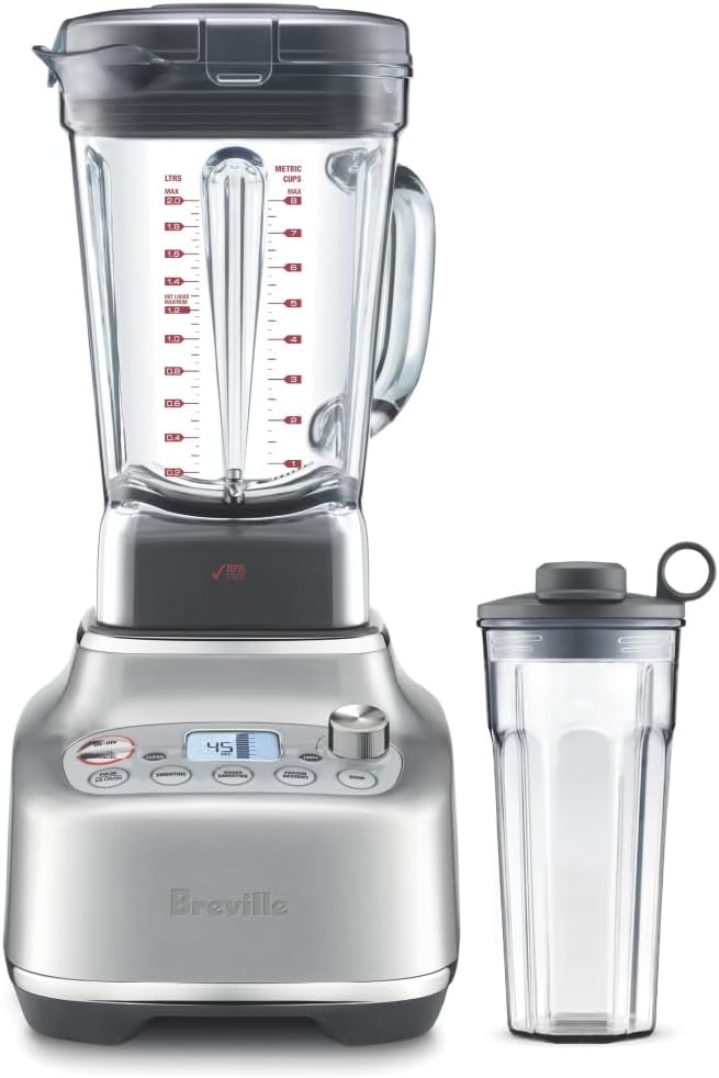 Breville Super Q blender with presets for smoothies and frozen drinks with ice